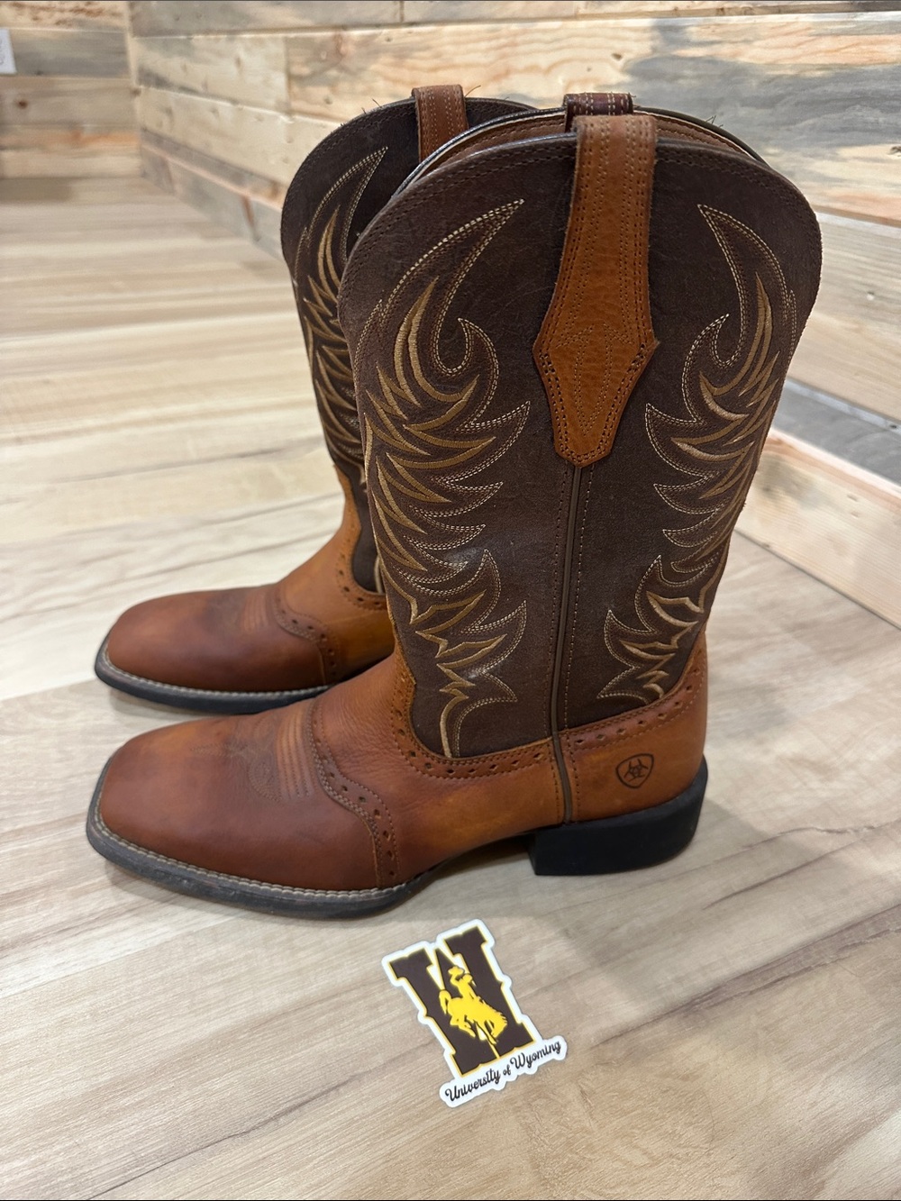 Ariat Two-Tone Brown Western Cowboy Boots